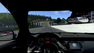 "Eau Rouge" in Assetto Corsa