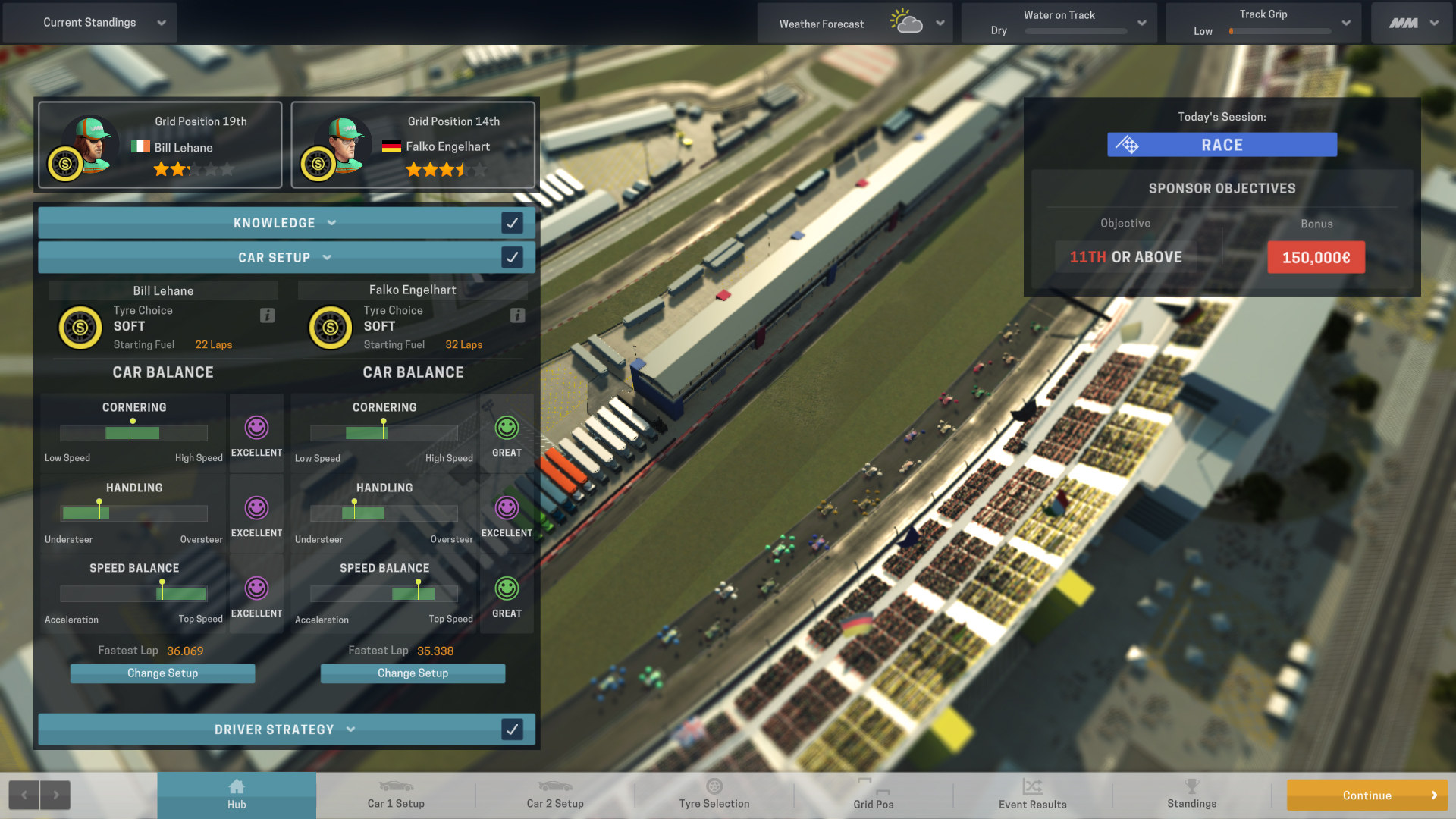motorsport manager tips for setup and strategy
